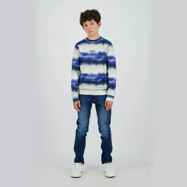 Raizzed sweater blauw Blauw/lichtgrijs