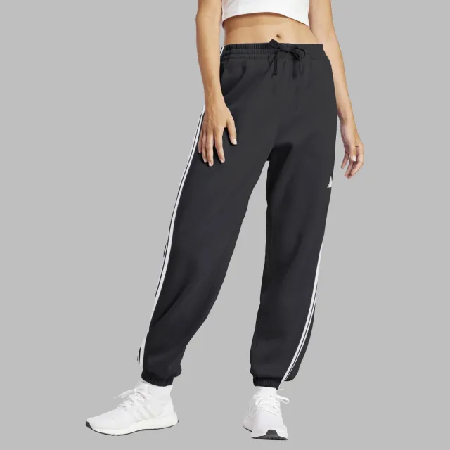 Adidas Essentials 3-stripes cuffed joggingbroek zwart, foto 3