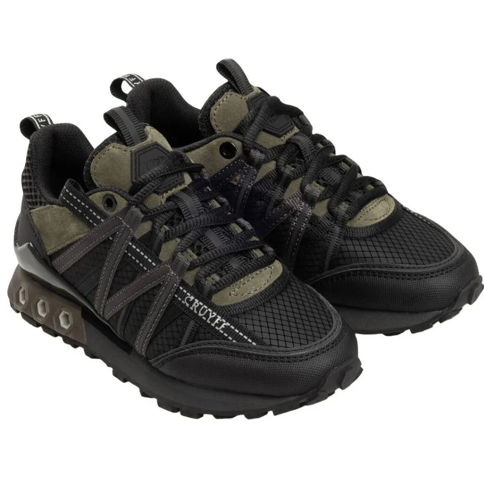 Cruyff leren sneakers - donkergroen/zwart, foto 7