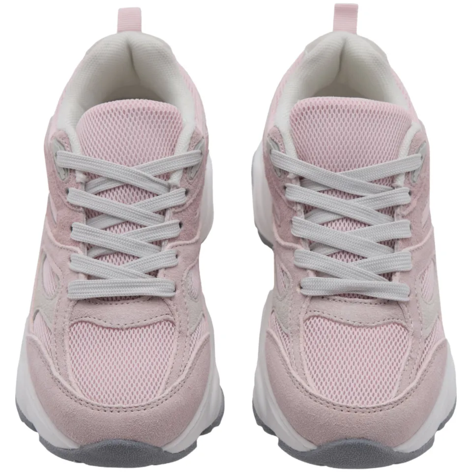 Mango Kids chunky suède sneakers - lichtroze, foto 3