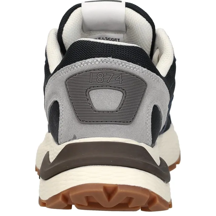 Lyle & Scott Logan lage sneakers blauw, foto 4