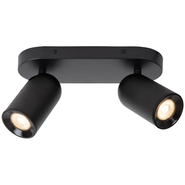 Lucide PUNCH - Plafondspot - 2xGU10 - Zwart