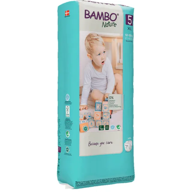 Bambo Nature Luiers Maat 5 (12-18 kg) 44 stuks