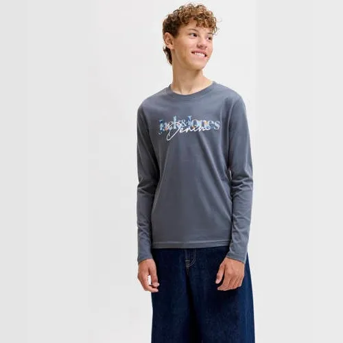 Jack & Jones longsleeve met logo grijs, foto 2