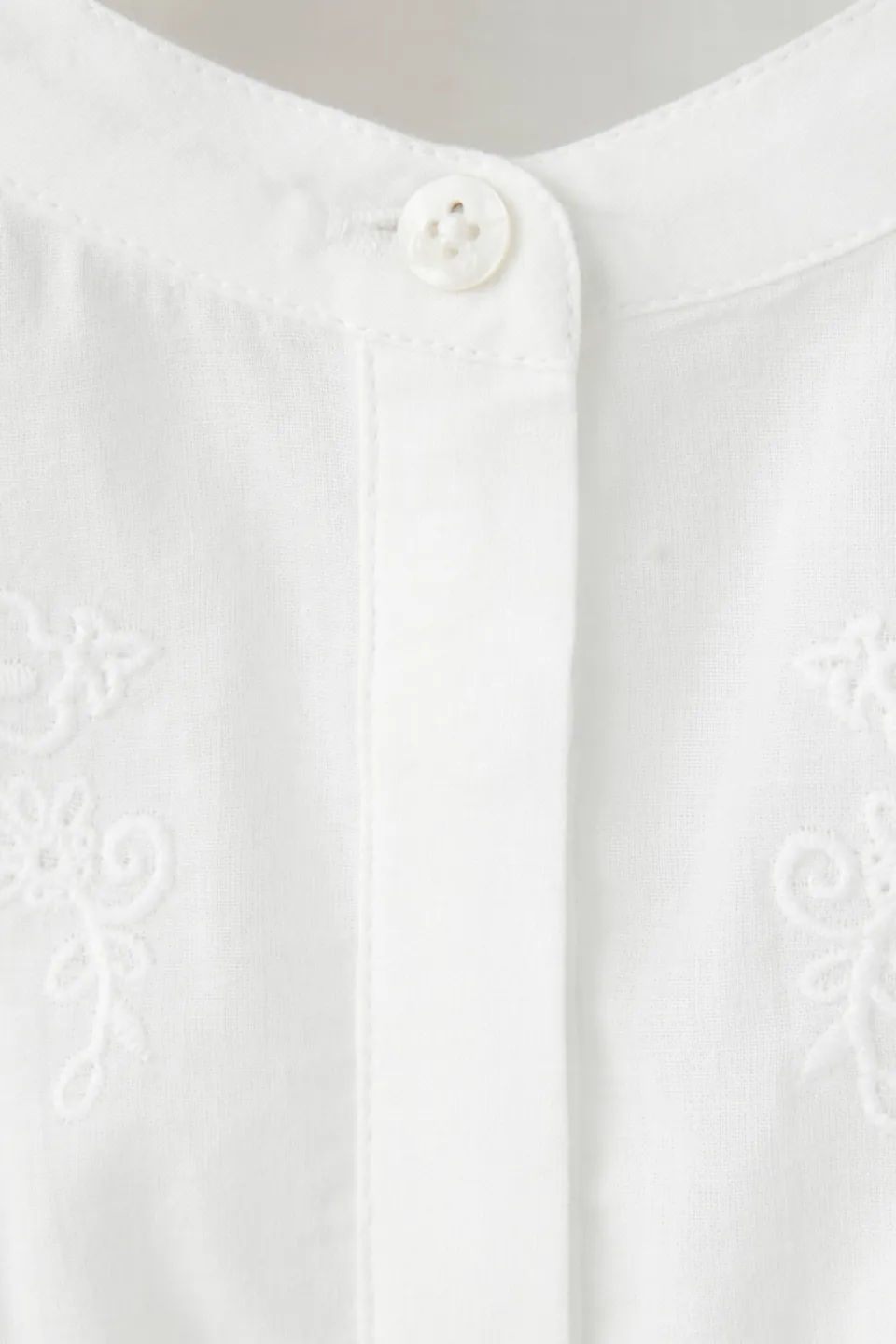 Mango Kids blouse met borduursels - wit, foto 4