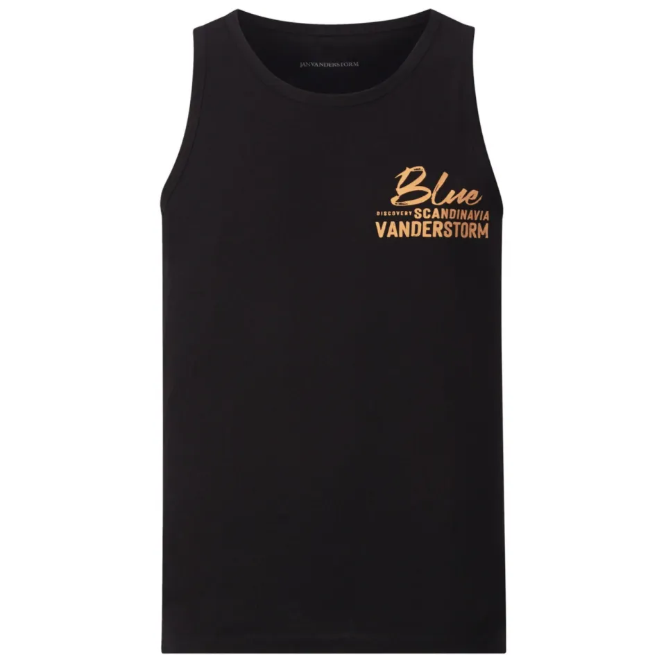 Jan Vanderstorm FELTON tanktop zwart, foto 2