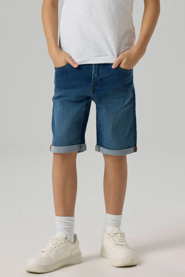 NAME IT NKMSILAS jeansshort medium blue denim