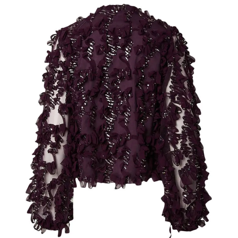 Y.A.S. Yasabelone blouse donkerpaars paars, foto 3