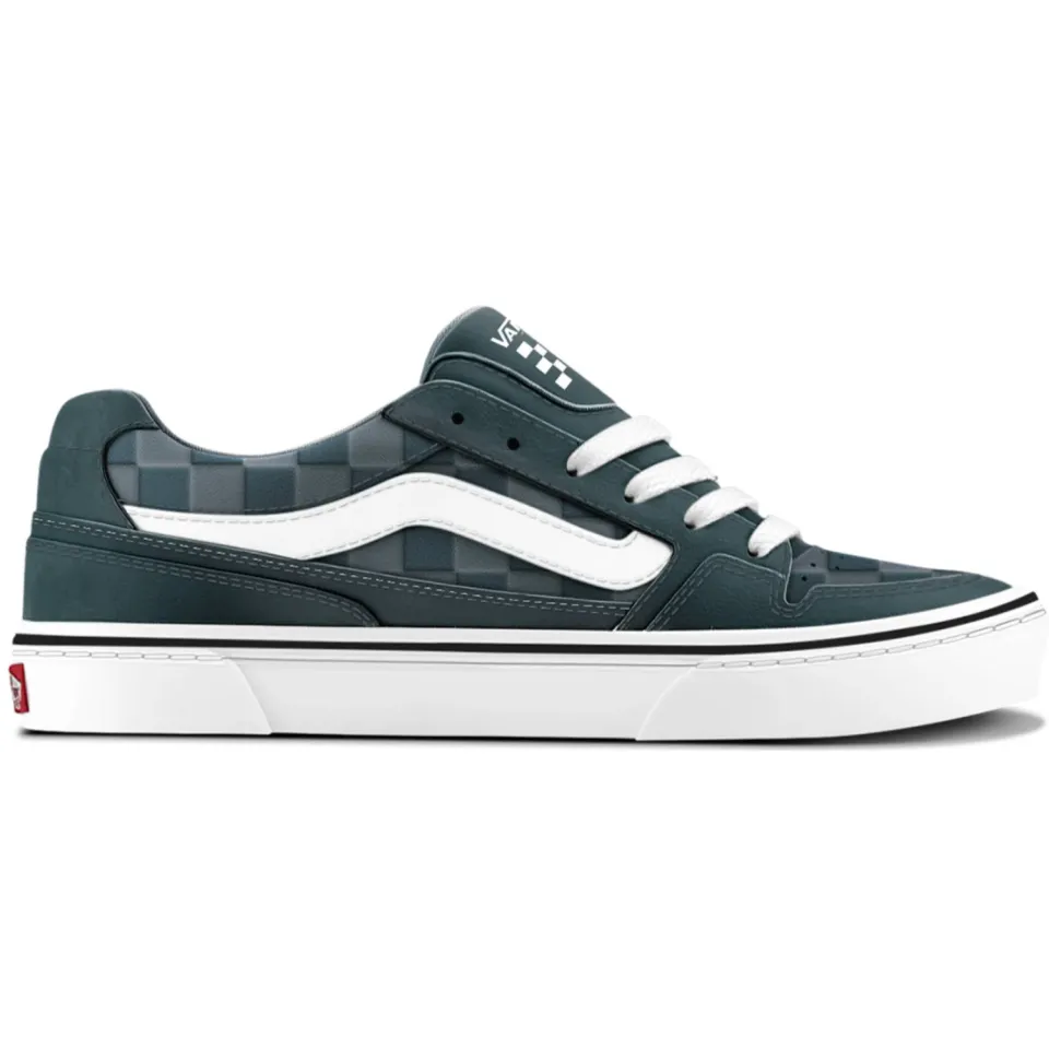 Vans Lage Sneakers Vans Caldrone reliëf suède sneakers Grijsgroen/wit