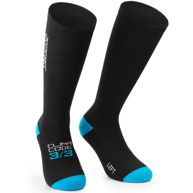 Assos Ultraz Winter Fugu fietssokken zwart