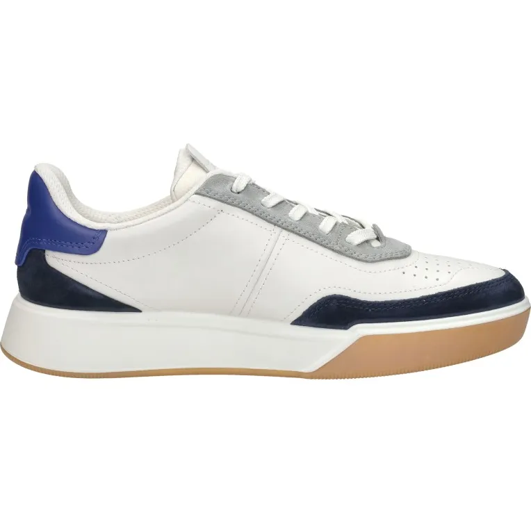 Ecco Street Court lage sneakers wit Blauw
