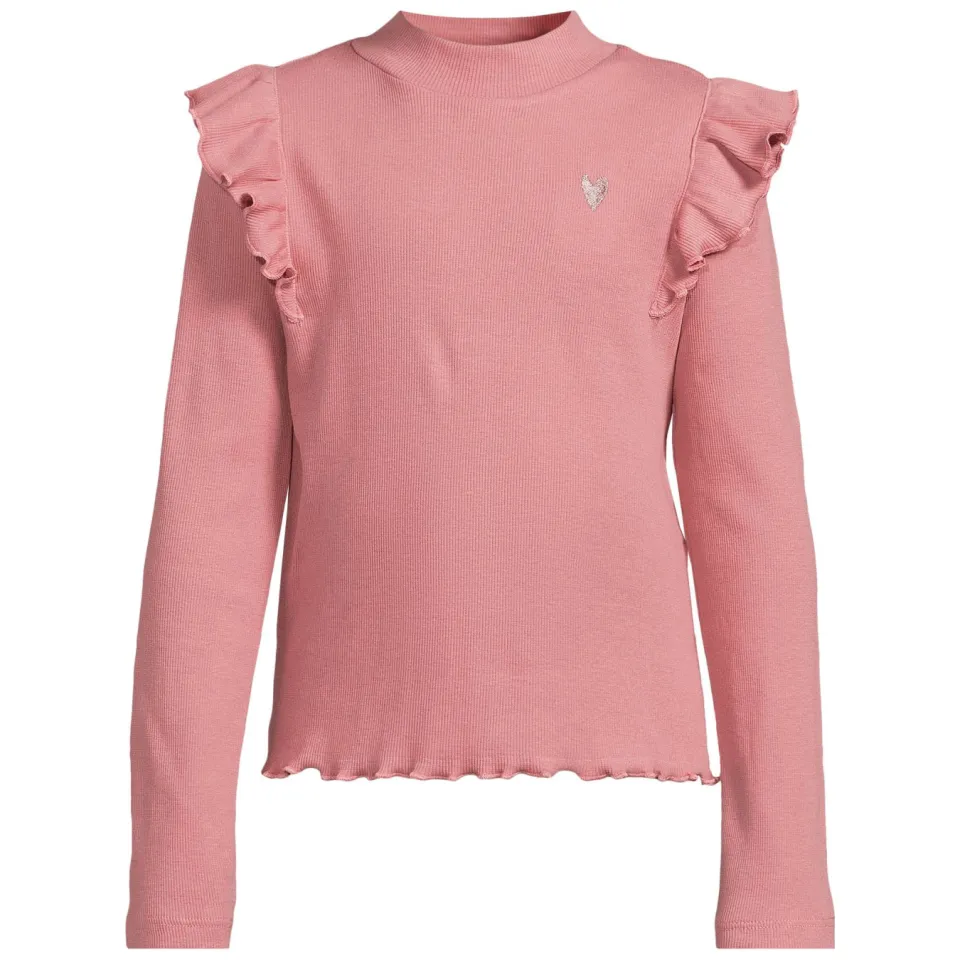 Me & My Monkey longsleeve met ruches roze, foto 2