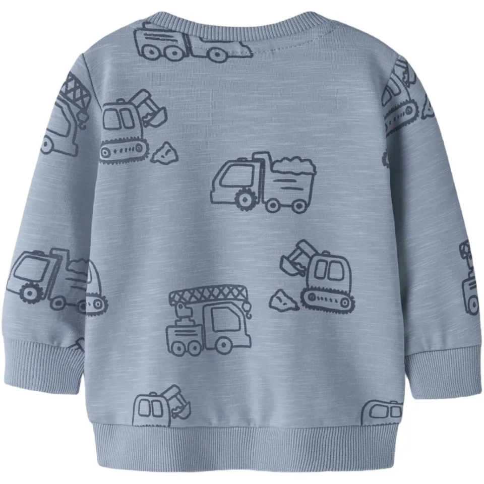 NAME IT BABY rechtvallende sweater met print - blauw, foto 4
