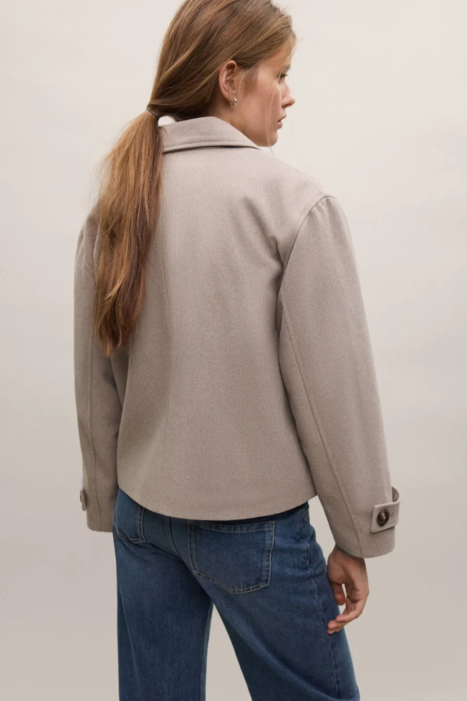 Mango Teen trenchcoat lichtbruin, foto 4