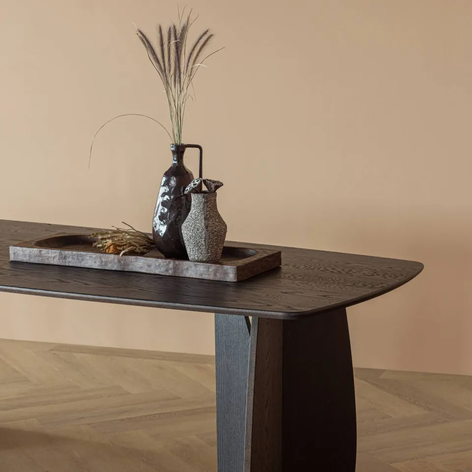 WOOOD Veere Eettafel - Massief Eikenhout - Naturel - 180 x 100, foto 3