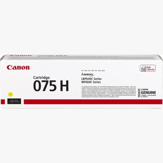Canon Toner Cartridge 075 H Y Geel