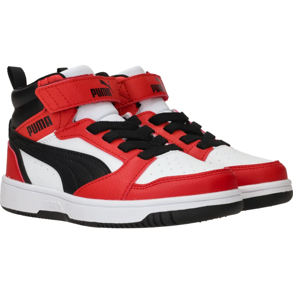 Puma Rebound V6 Mid Sneakers Jongens Rood, foto 4