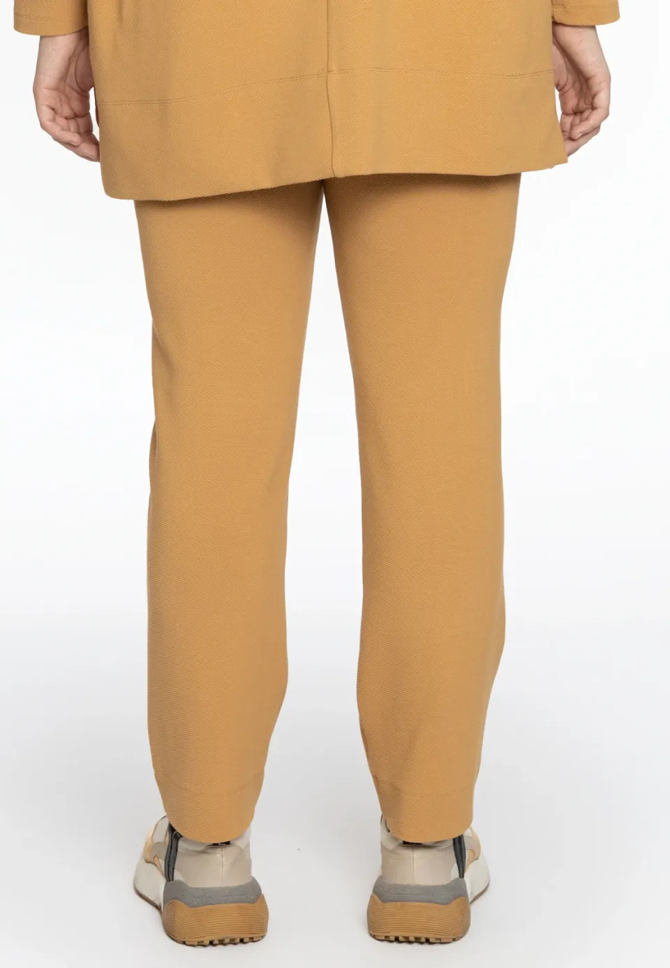Yoek straight fit broek camel, foto 4