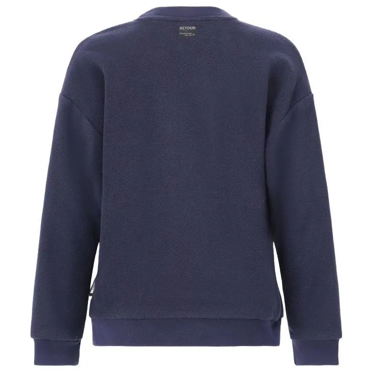 Retour Jeans rechtvallende sweater met print - donkerblauw, foto 3