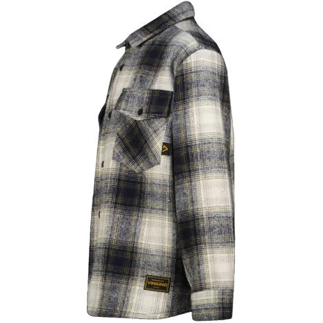 Vingino geruite overshirt - donkerblauw Overhemd Jongens Katoen Klassieke kraag donkerblauw/ecru, foto 2