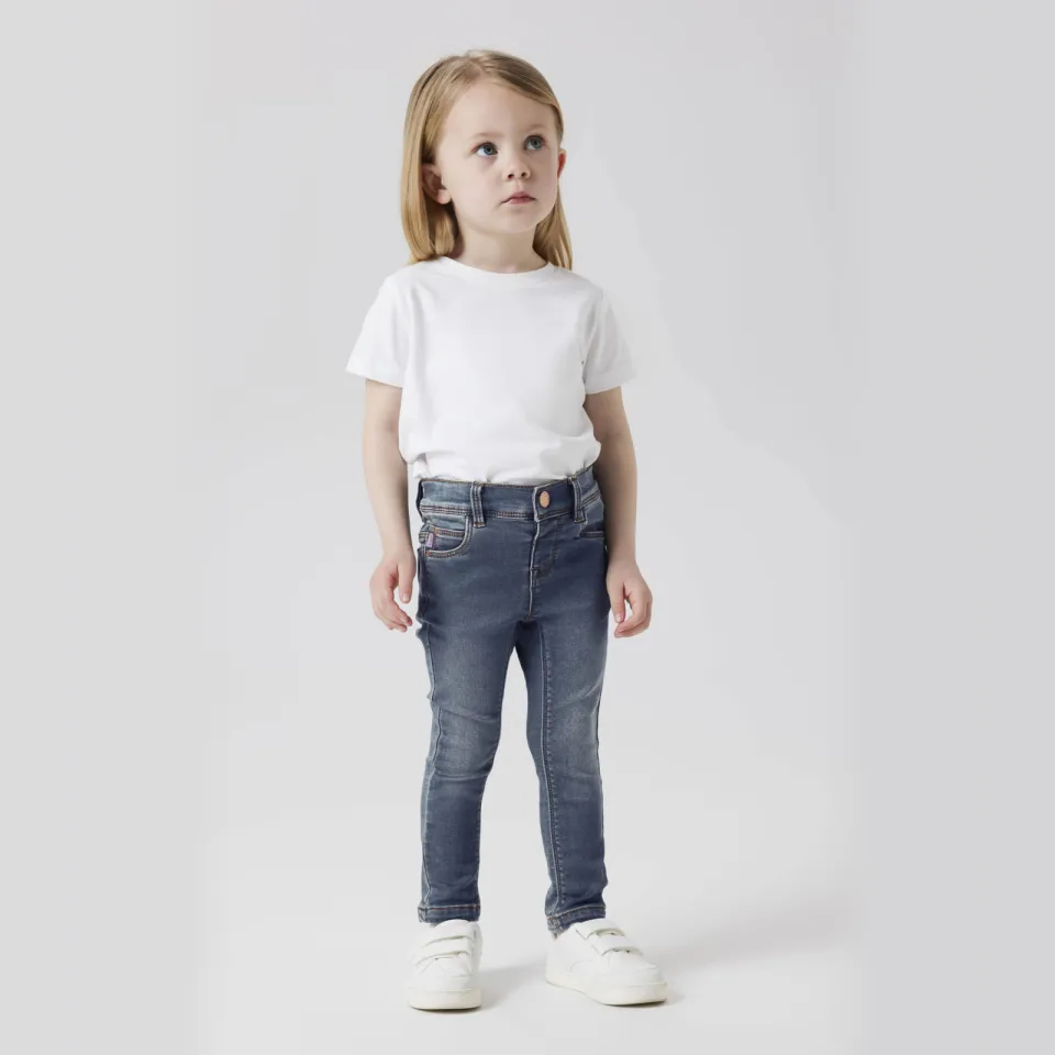 NAME IT MINI NMFPOLLY skinny jeans - donkerblauw Dark blue denim
