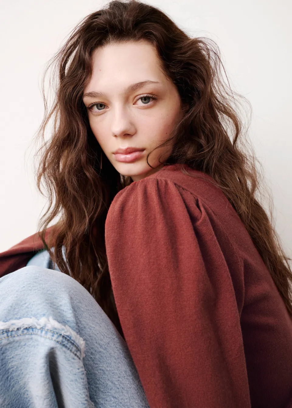 Mango TEEN sweater - roodbruin, foto 5