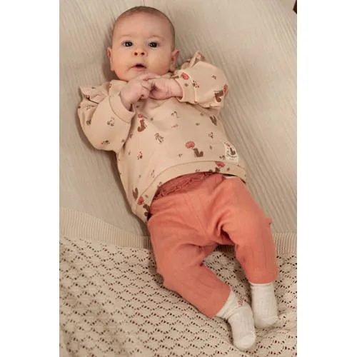 Feetje Forest Garden legging zalmroze roze, foto 3
