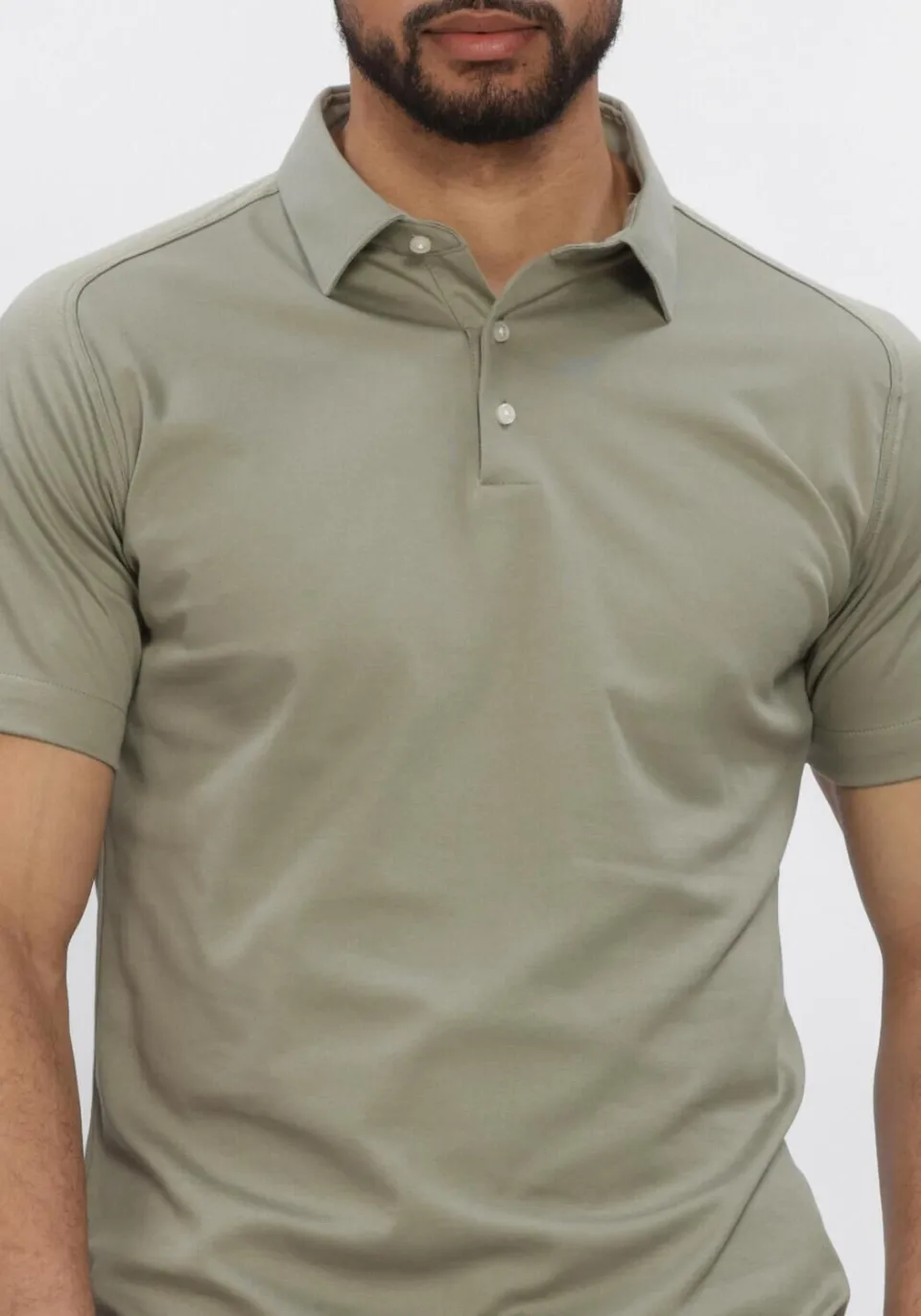 Desoto Heren Polo's & T-shirts Casual Polo Kent 1/2 - Groen, foto 4