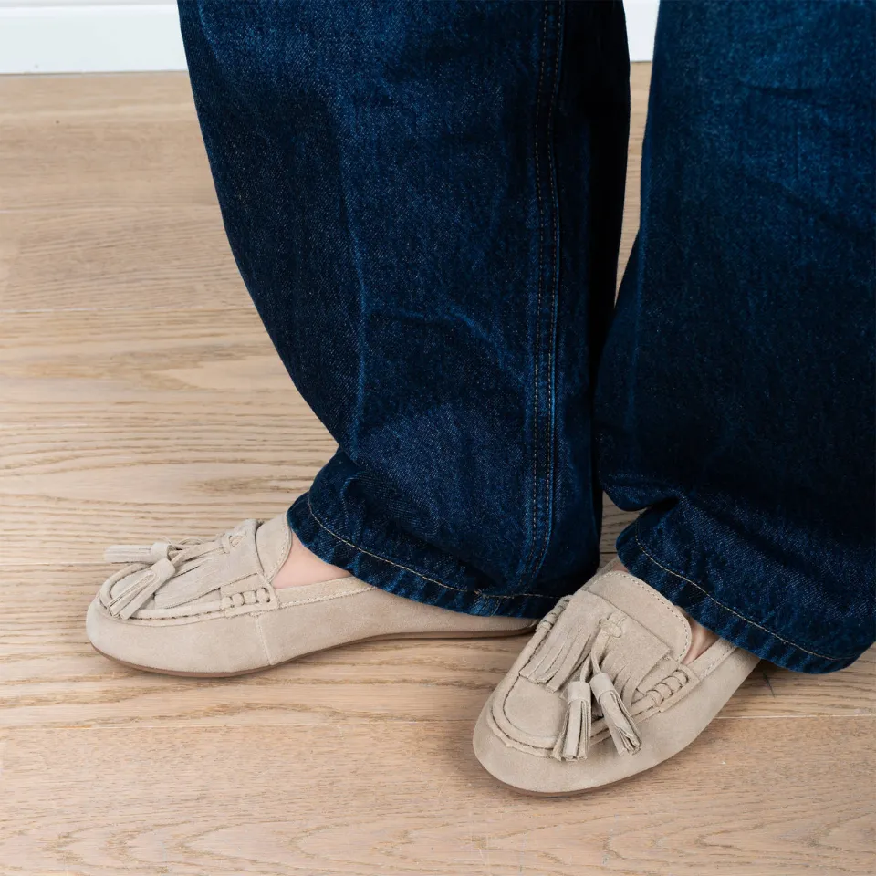 Poelman Taya suède mocassins - zand, foto 4
