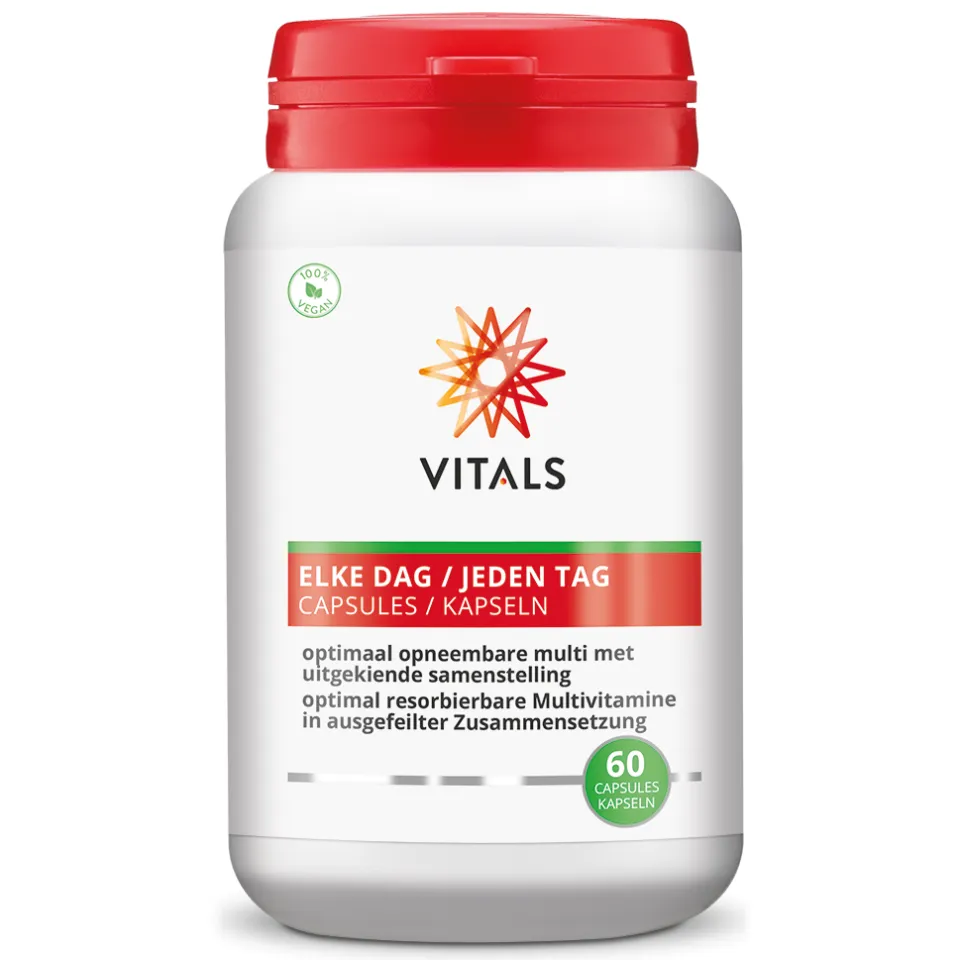 Vitals Elke Dag multivitamine 60 capsules, foto 3