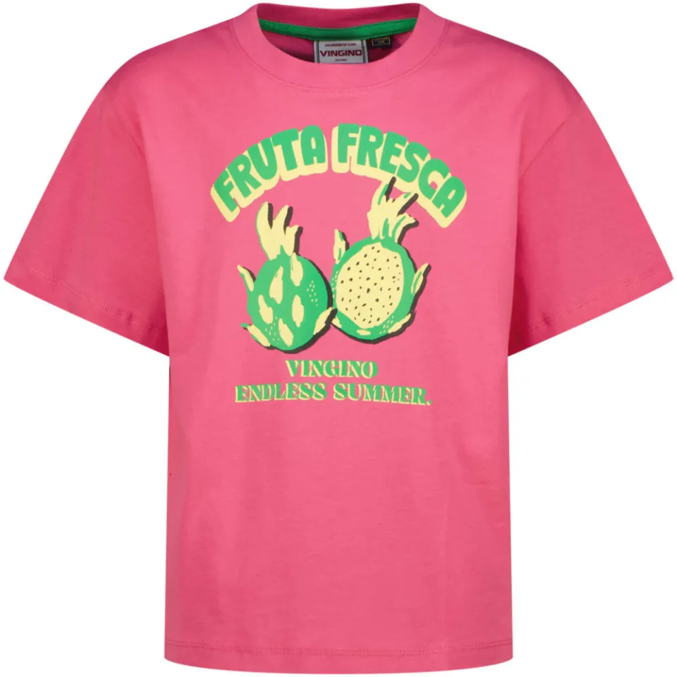 Vingino T-shirt roze met print, foto 2
