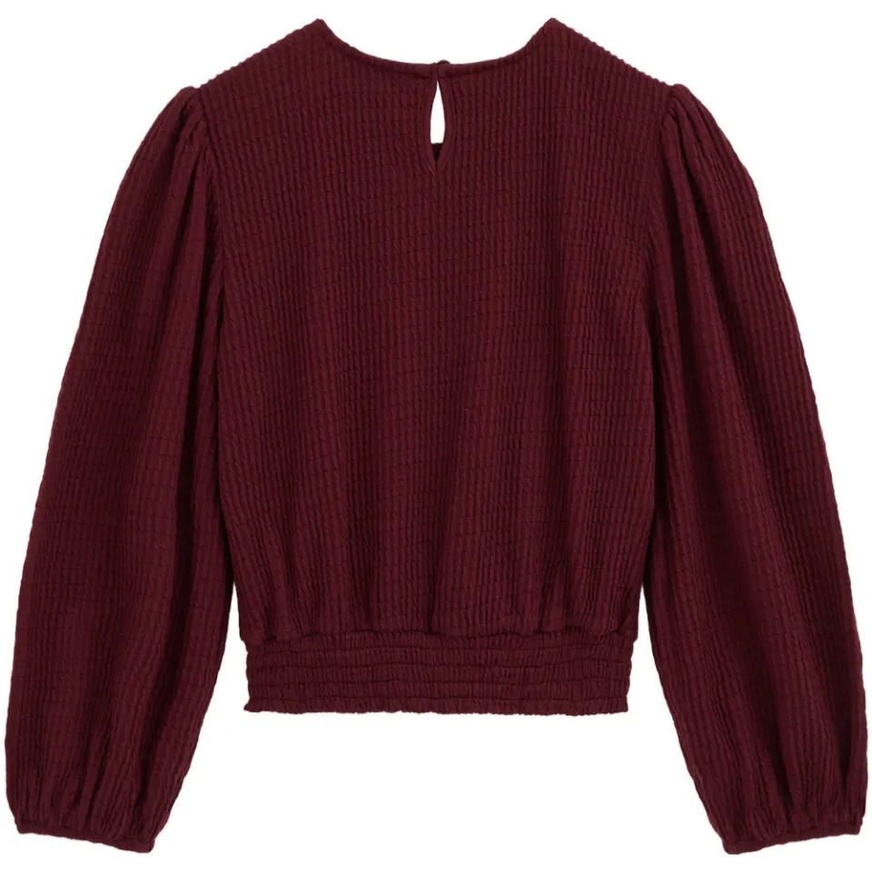 WE Fashion blousetop donkerrood, foto 3