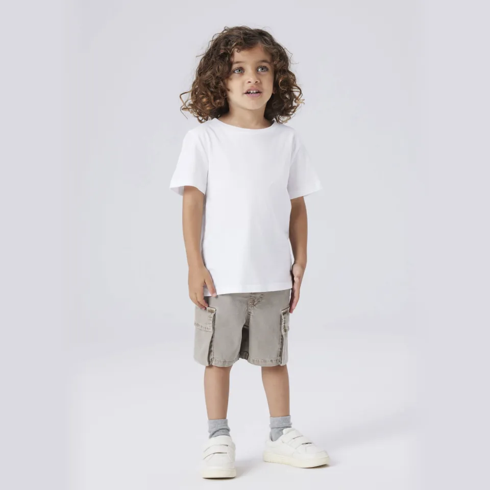 NAME IT MINI cargoshort grijsbruin