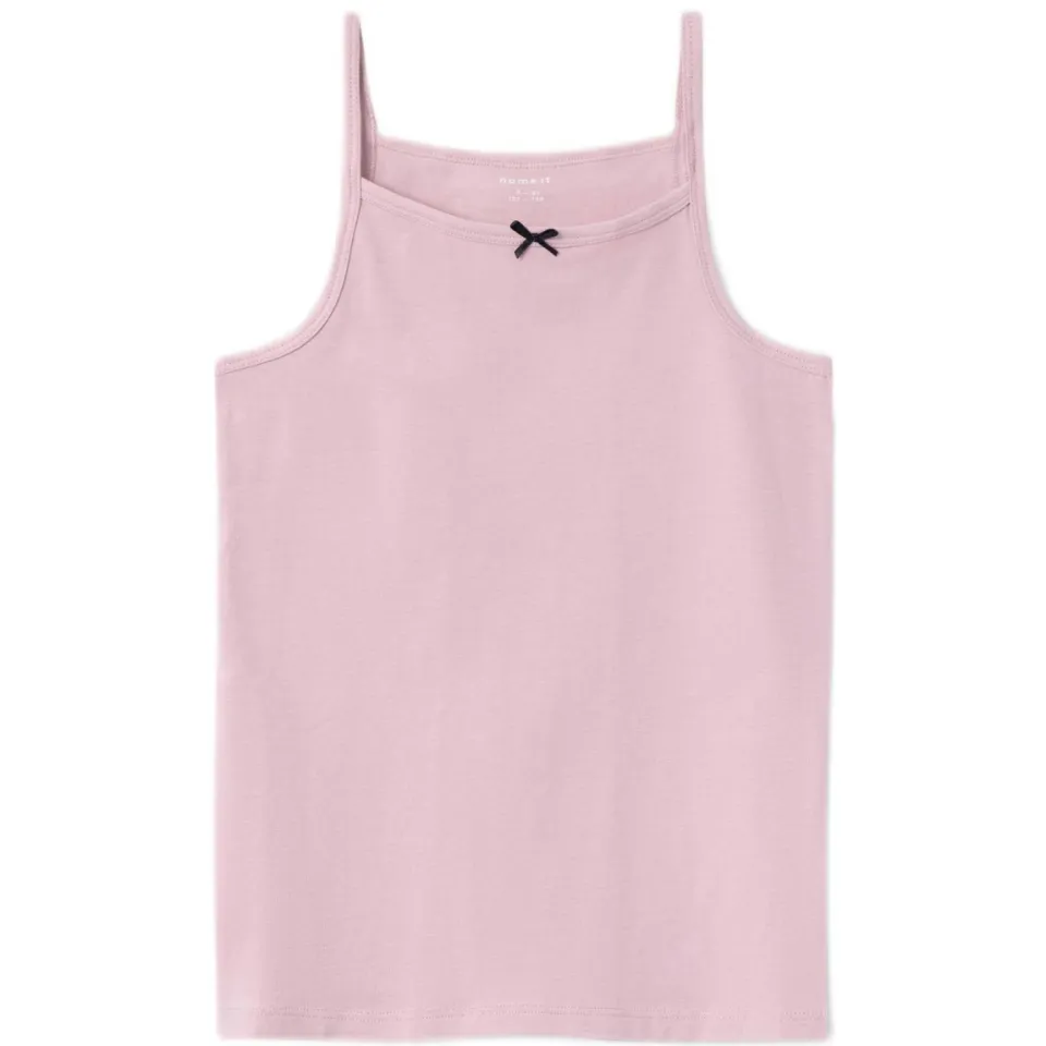 NAME IT KIDS hemden met print beige/lila