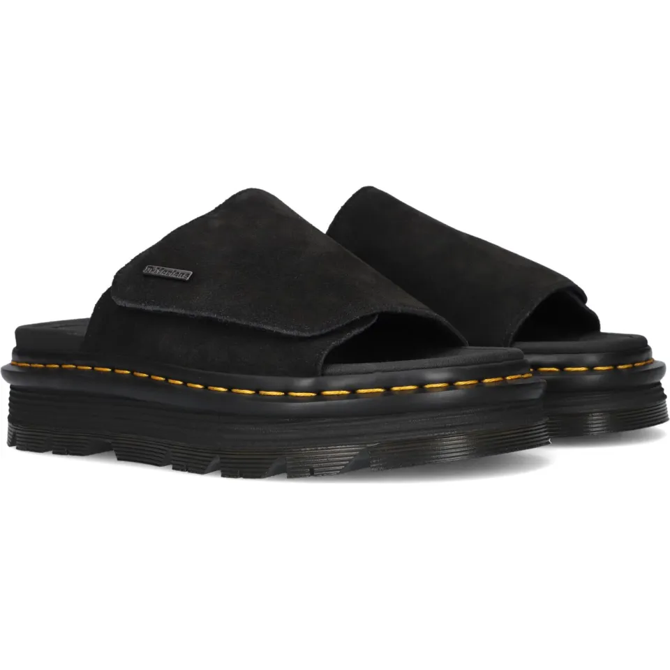 Dr. Martens Zebzag Slide EH Suede slippers zwart, foto 4