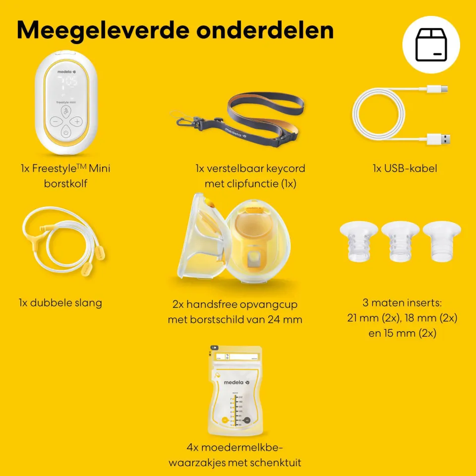 Medela Freestyle Mini handsfree borstkolf dubbelzijdig, foto 5