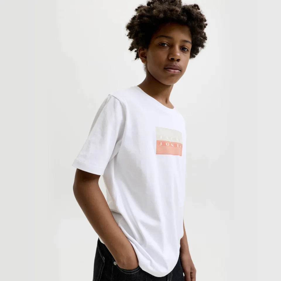 Jack & Jones t-shirt wit met printopdruk, foto 4