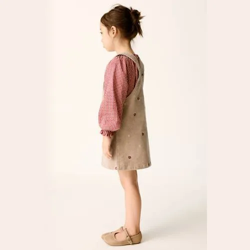 Mango gebloemde overgooier met borduursels beige, foto 4