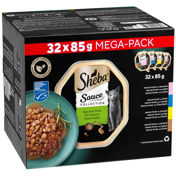 Sheba Sauce Collection selectie natvoer kat