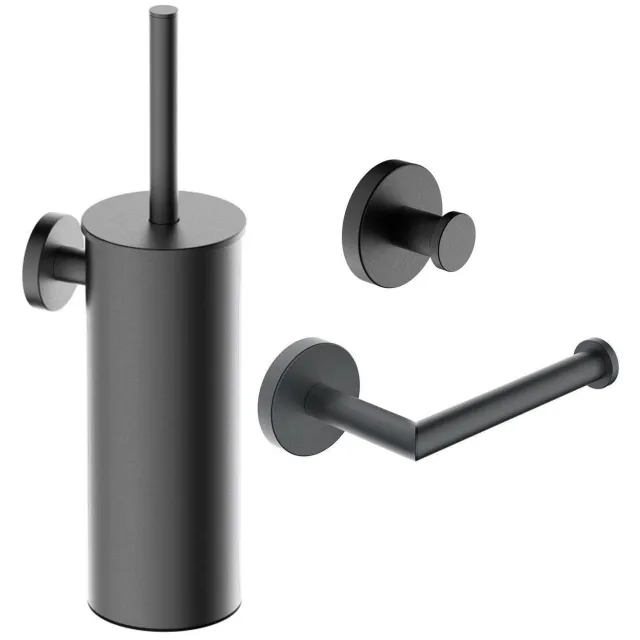 Wiesbaden Alonzo Toilet Accessoires Set Gunmetal