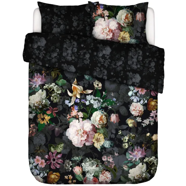 Essenza Fleur Festive dekbedovertrek blooming black, foto 2