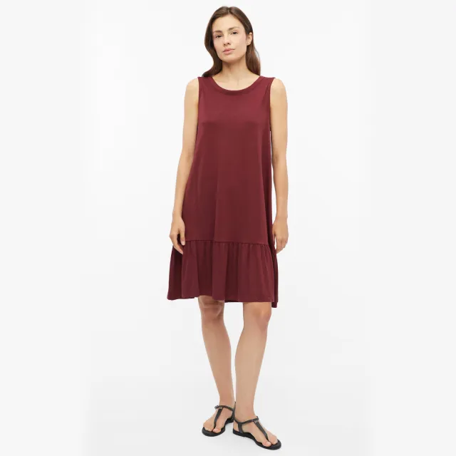 s.Oliver relaxed fit mini jurk donkerrood