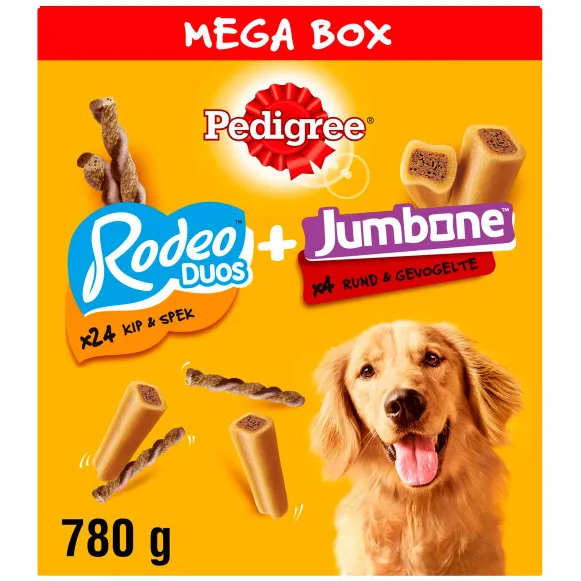 Pedigree Megabox Rodeo Duos en Jumbone hondensnacks 780 g, foto 2