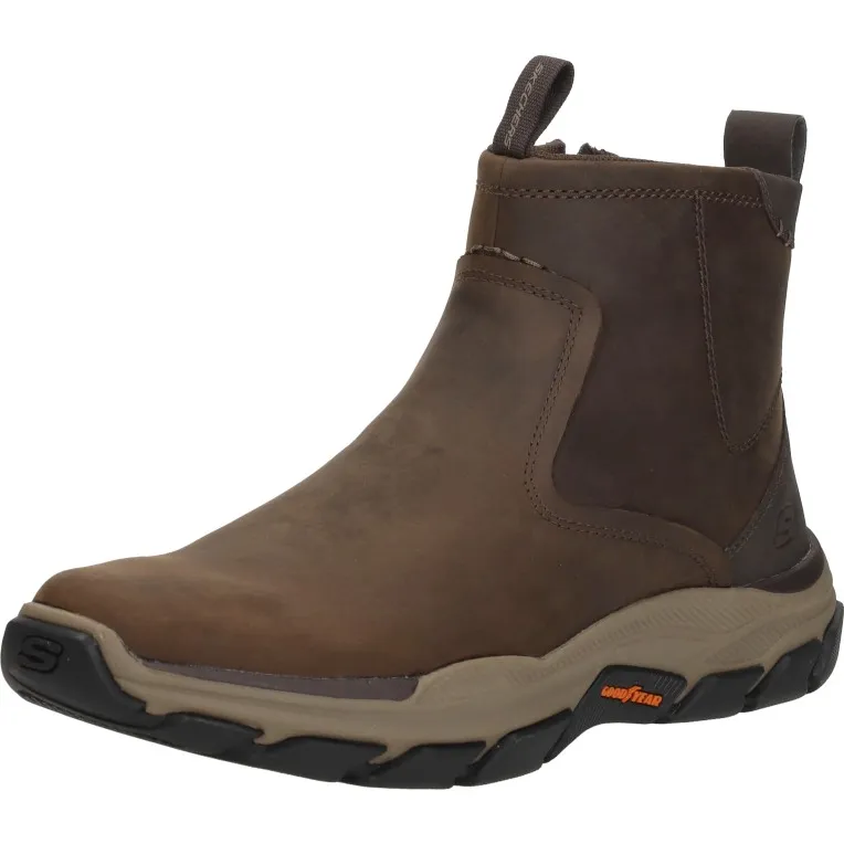 Skechers Evanston hoge sneakers donkerblauw donkerbruin, foto 3