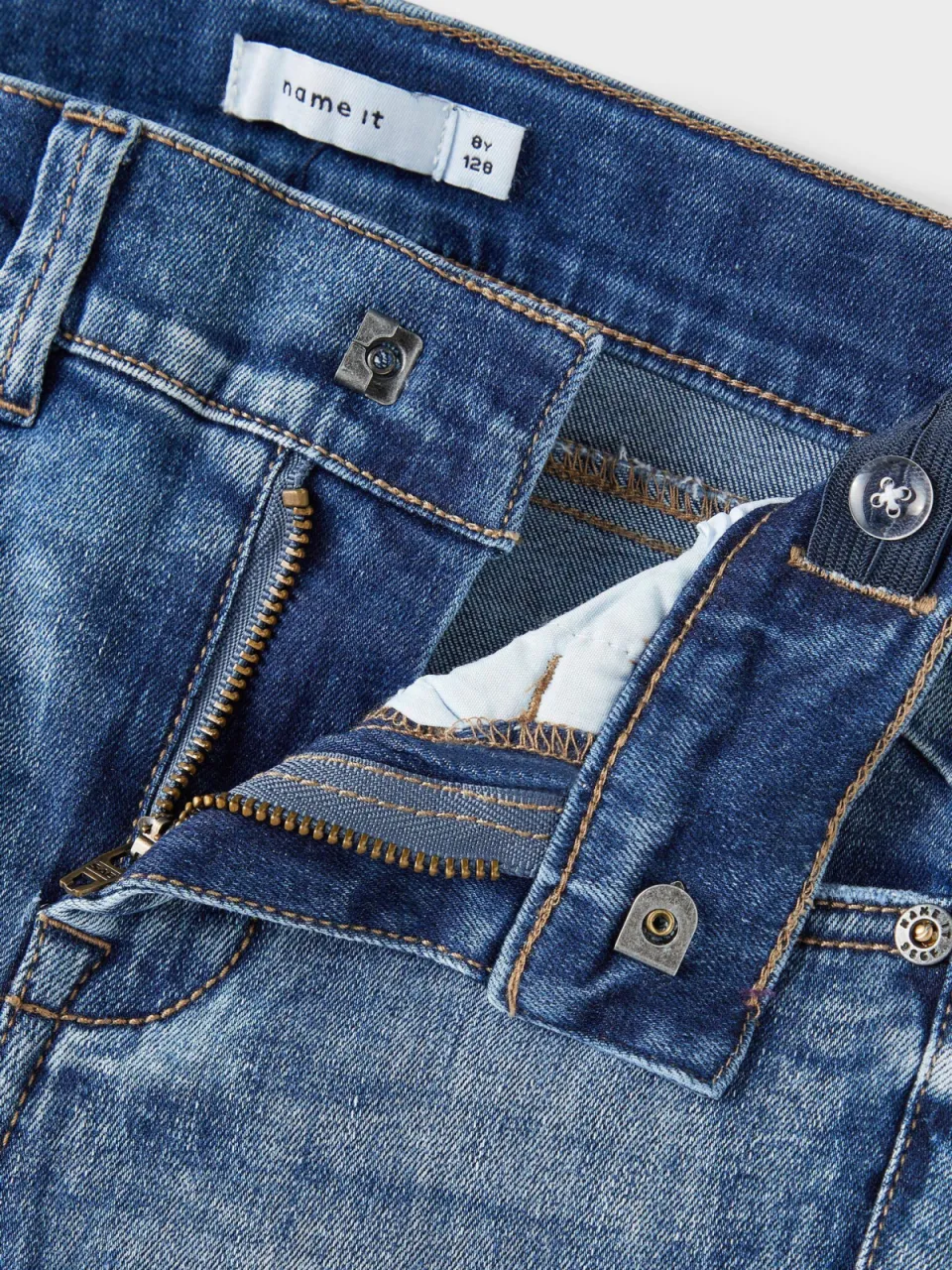 NAME IT KIDS skinny jeans NKMPETE medium blue denim, foto 6