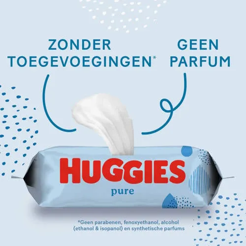Huggies Pure 99% water billendoekjes, foto 4