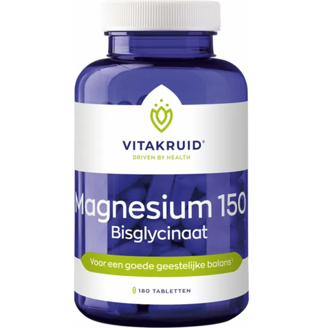 Vitakruid Magnesium 150 bisglycinaat met taurine tabletten