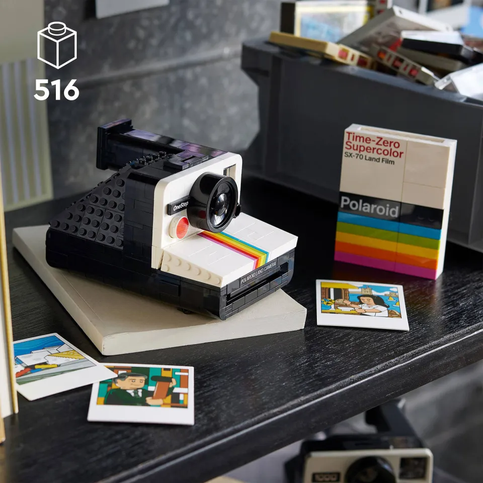 Lego IDEAS Ideas Polaroid OneStep SX-70 camera Vintage Bouwpakket voor Volwassenen 21345, foto 5