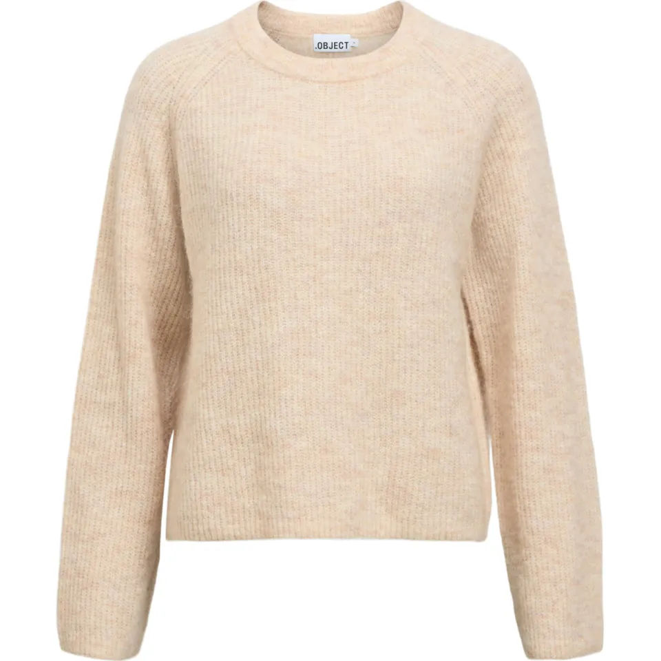 Object gebreide trui met wol - beige, foto 2