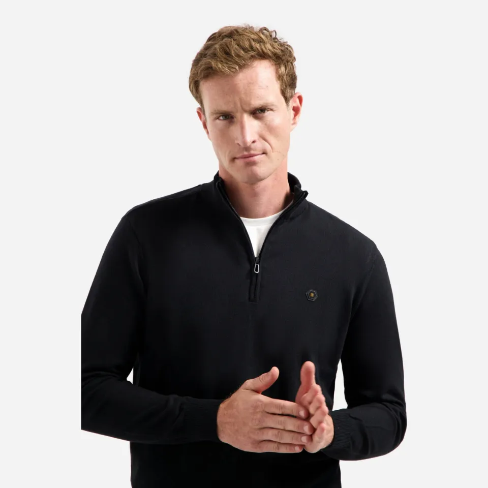 No Excess pullover fijn gebreid zwart, foto 3